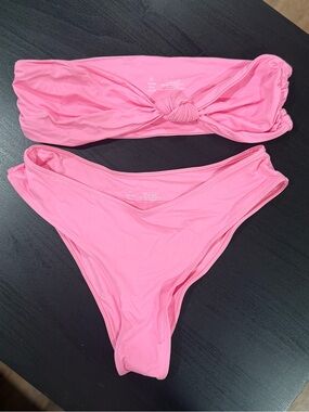 NWOT Stone Fox Swim bubblegum pink bikini